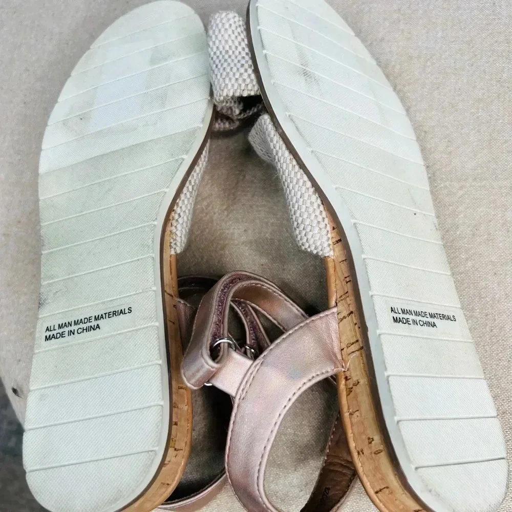DV by Dolce Vita Girls Davis Woven Sandals Beige Size 4 Casual Strap